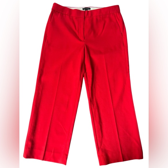 J. Crew NEW Red Wool Blend Patio Pants Size 8 - Picture 9 of 12